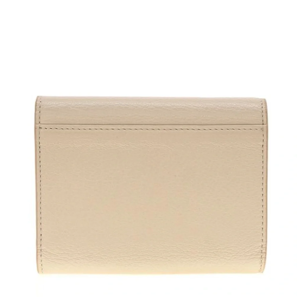 MCM Trifold Milano Leather Stud Wallet Cardholder with Coin Purse